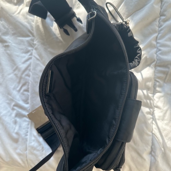 Re-Nylon and Saffiano leather belt bag - Picture 3 of 6